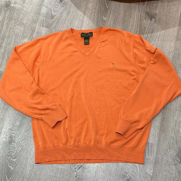 Orvis Other - Orvis Signature collection Mens Orange sweater Size large